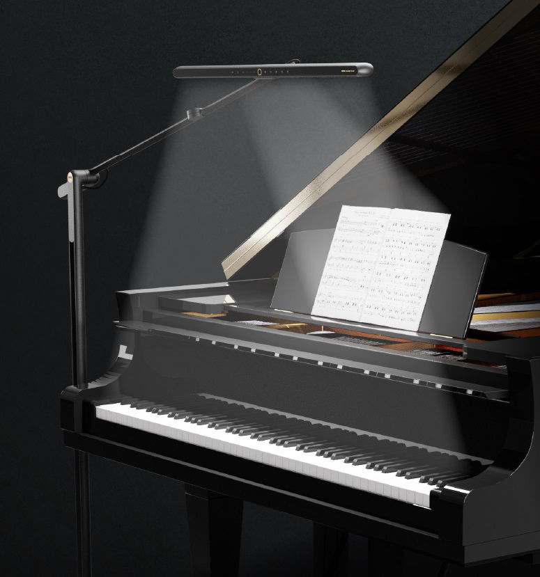 琴谱均匀琴键亮