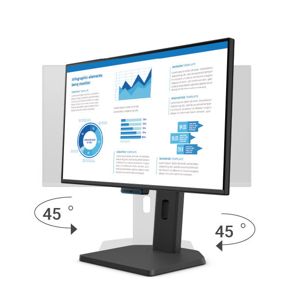 高度、倾斜、枢轴和旋转调整提供了灵活、舒适的工作体验。