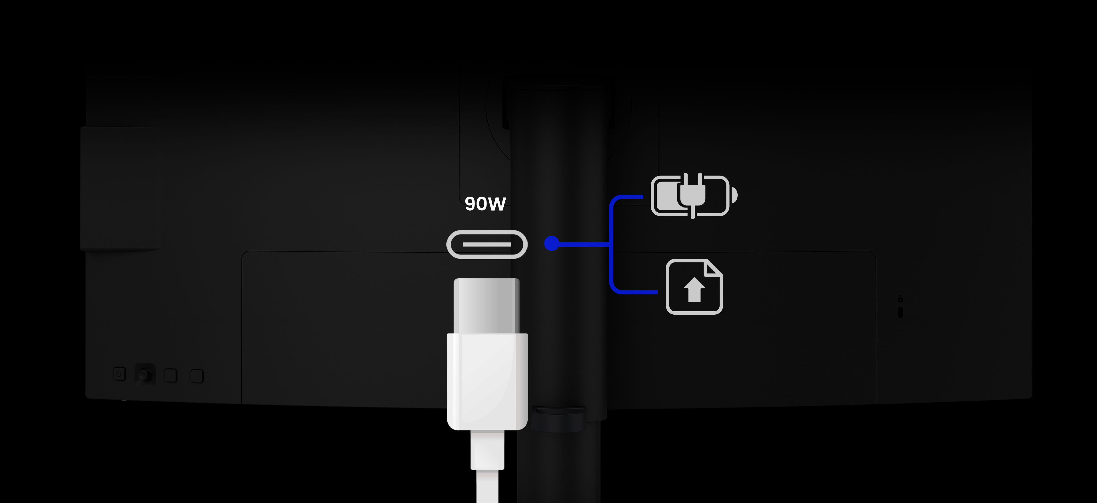 BenQ PD2706UA with 90W USB-C carries images, videos, and other data seamlessly plus charges your mobile devices at the same time all with one cable.