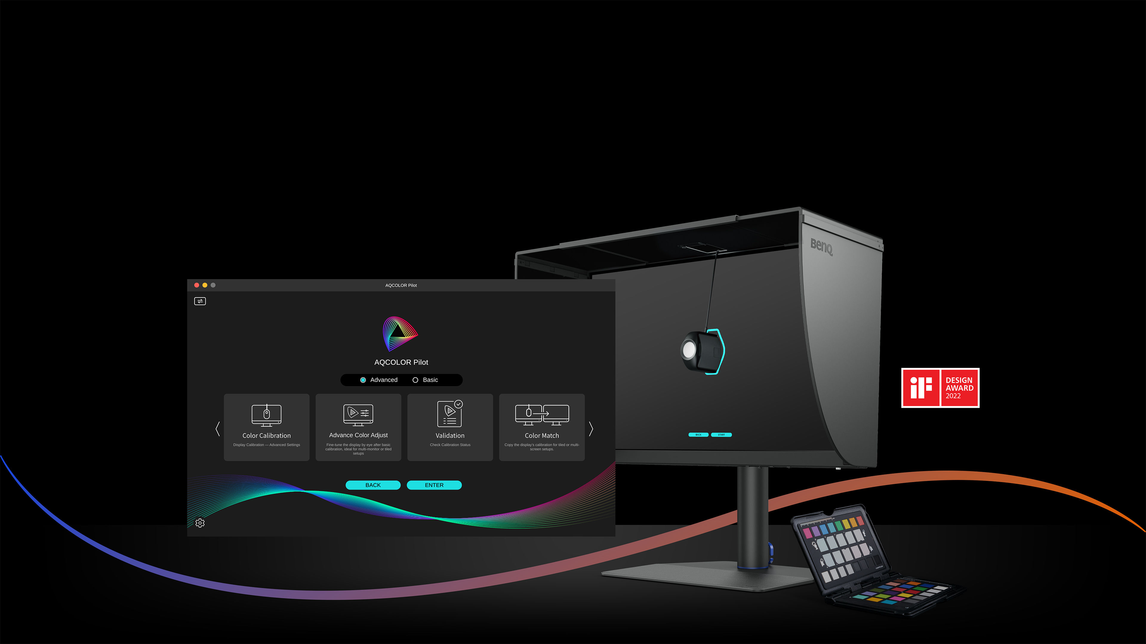 BenQ Exclusive software Palette Master Ultimate for monitor calibration and convenient color management