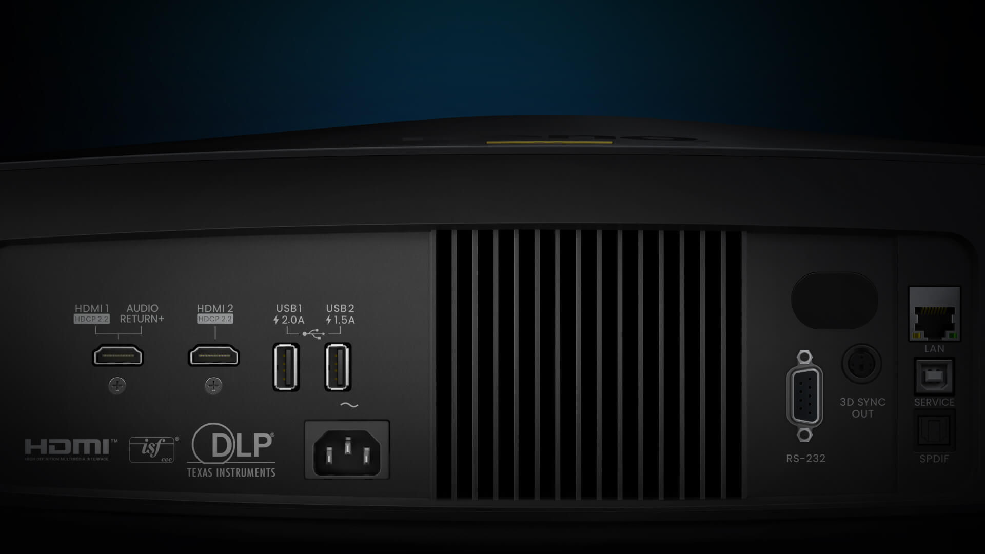 W5850 home cinema projector io port