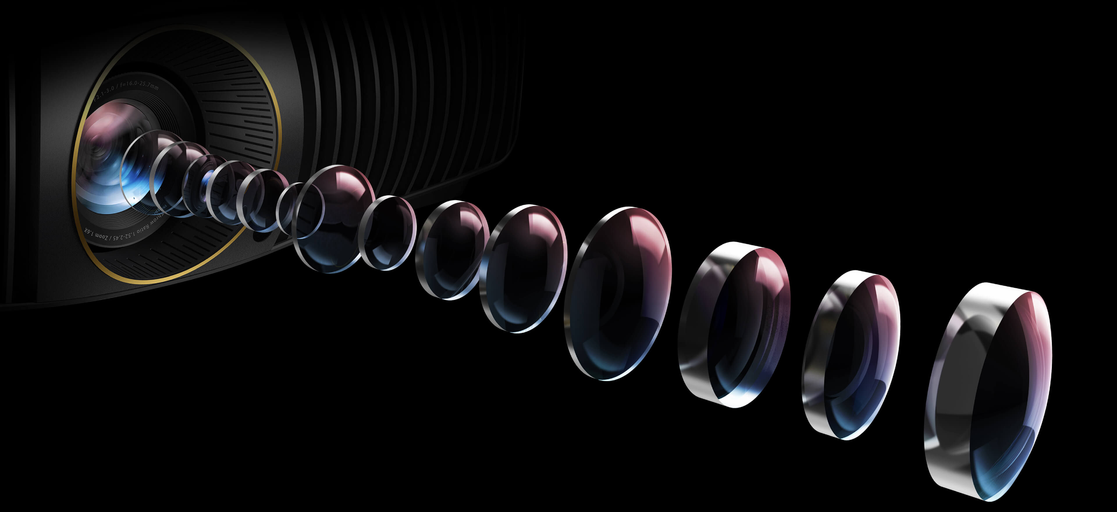 W5850 has superior transparency with aspheric lens, fully displaying 4K image clarity