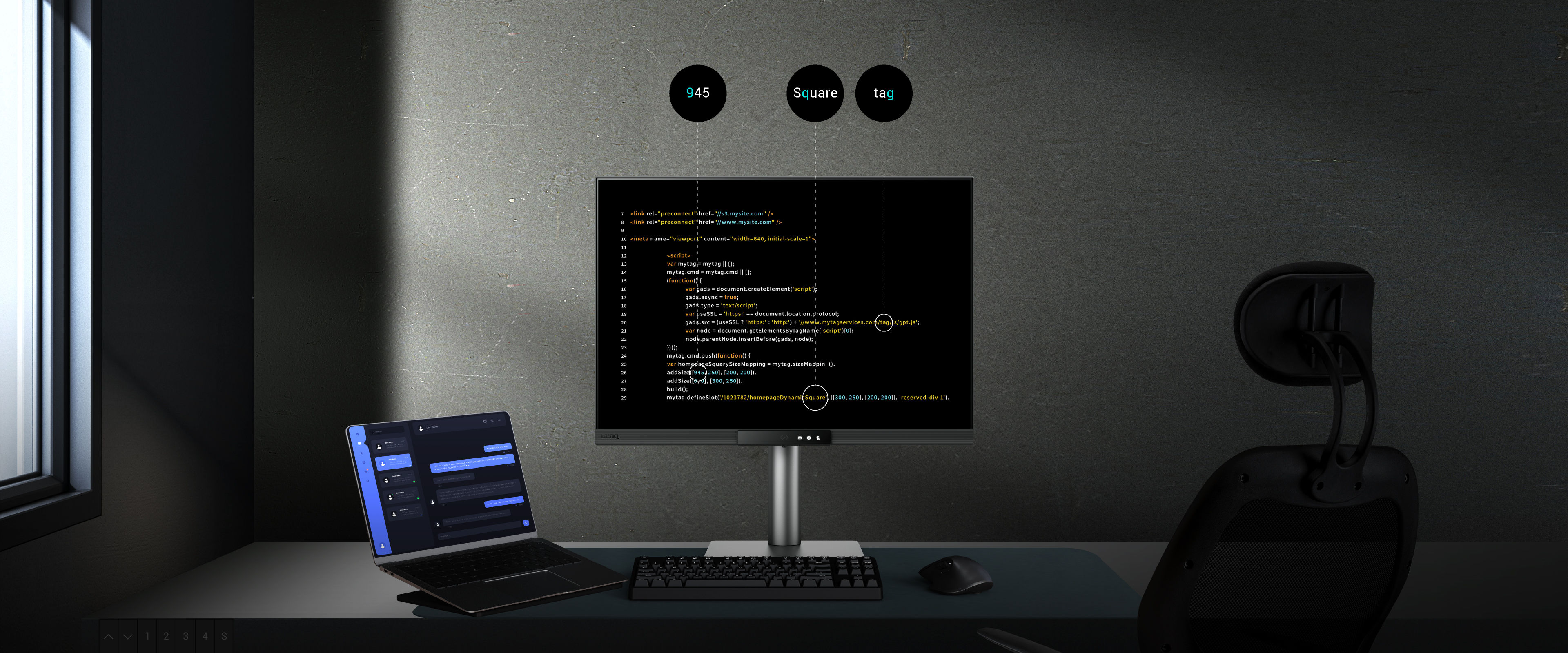 In BenQ RD280UG exclusive Coding Modes, displays are finely tuned for optimal clarity in both dark and light themes. The all-new Paper Color Mode adds another way to refine your code-reading experience.
