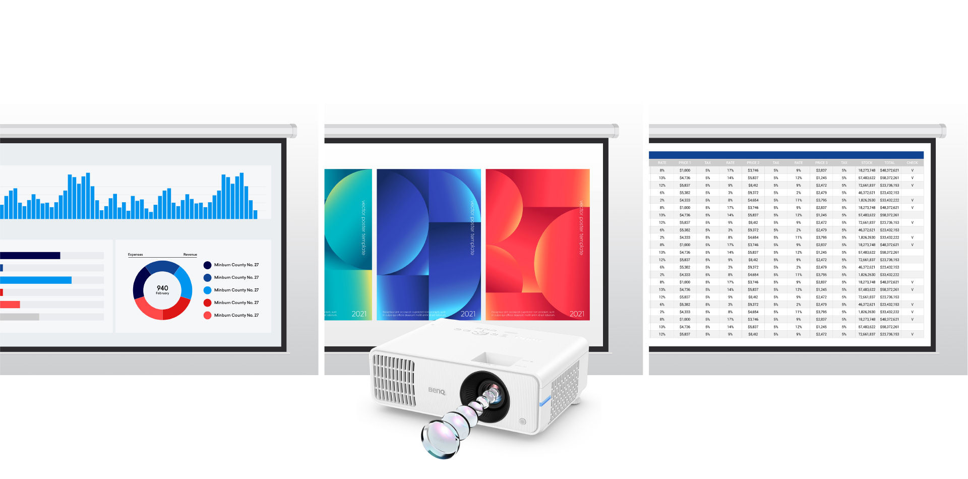 明基LH650具有无与伦比的清晰度、持久的色彩和校准色彩模式，可用于各种内容