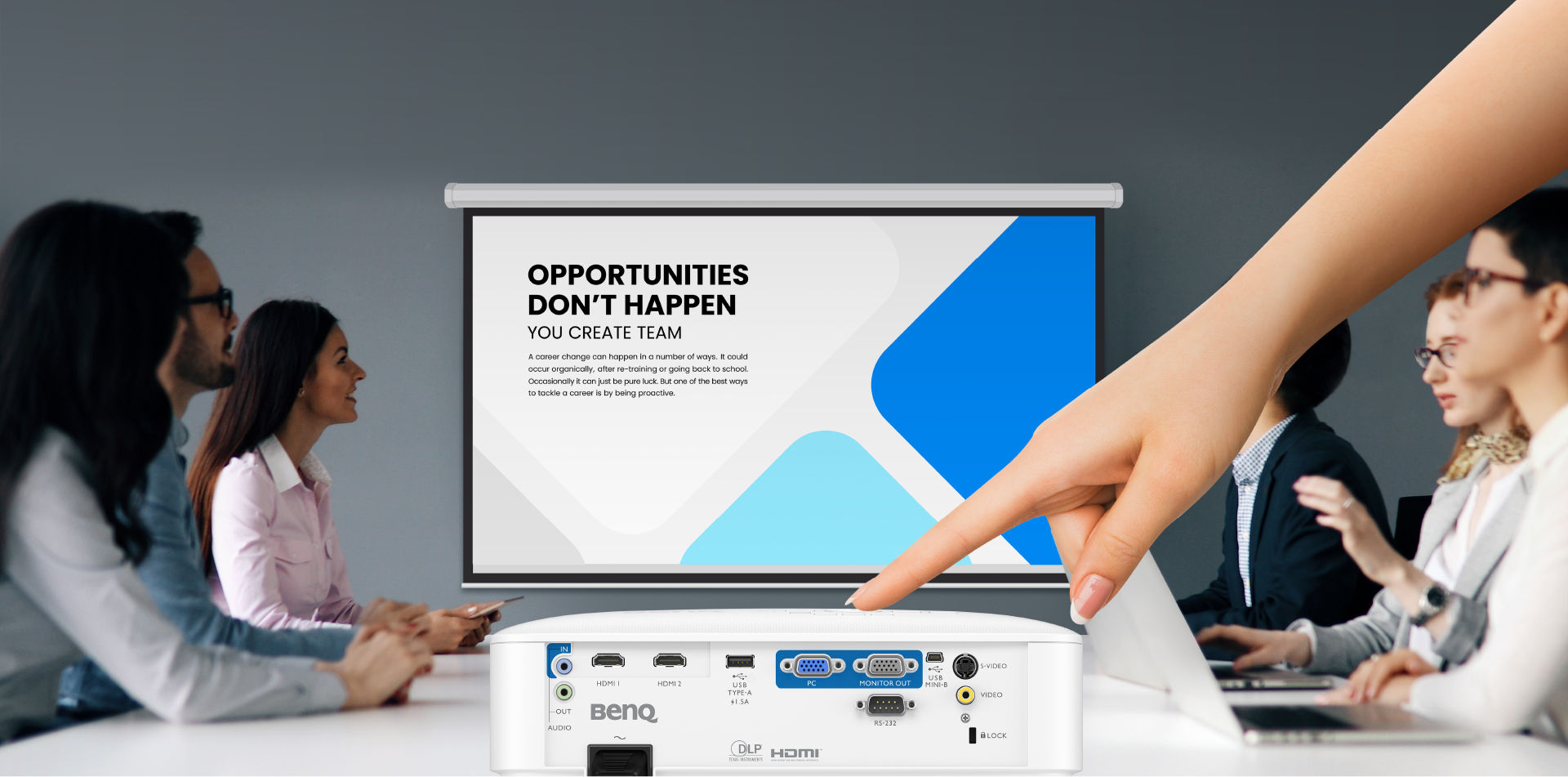 BenQ MX560 allows you to quickly start your meetings with ease