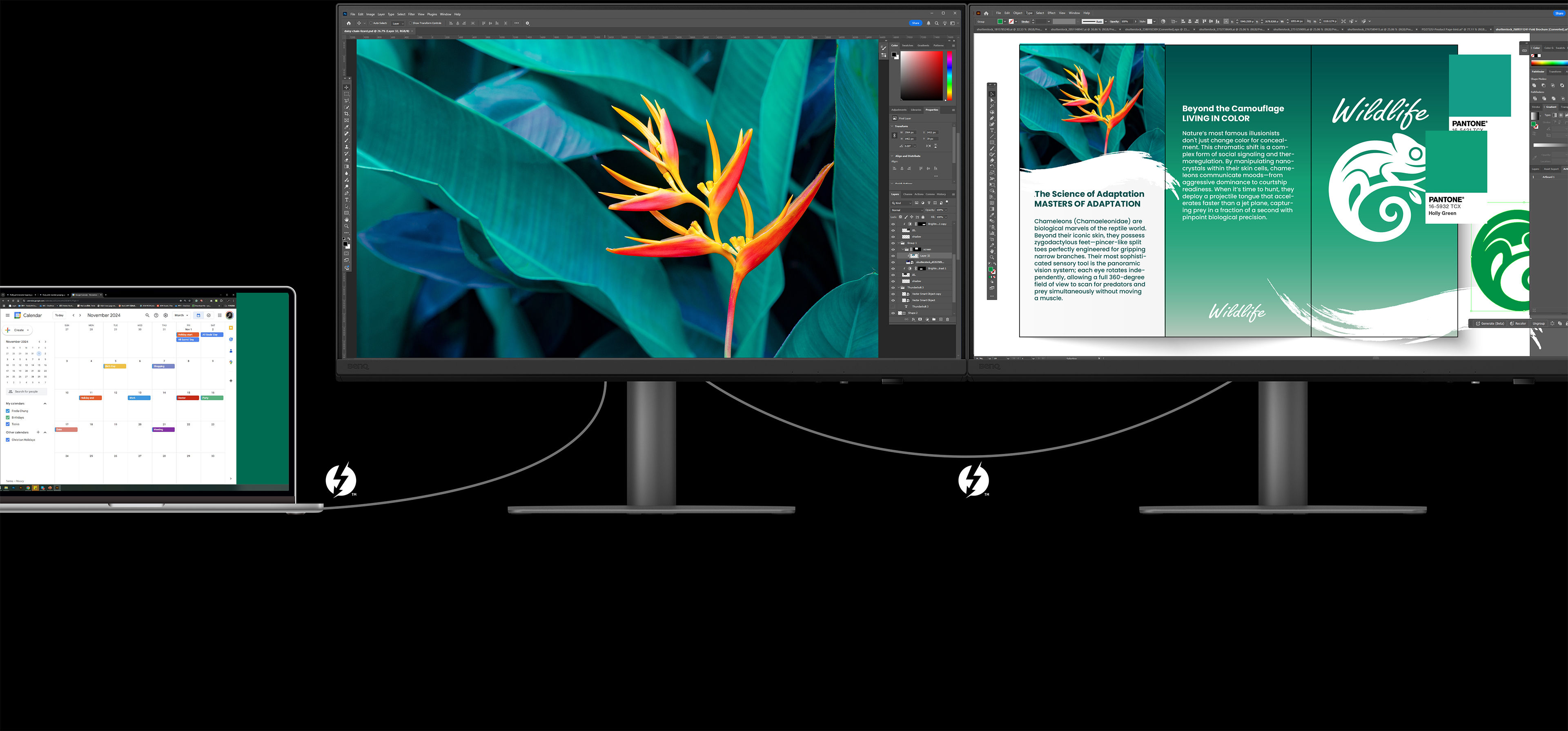 Daisy chain extends your workspace 