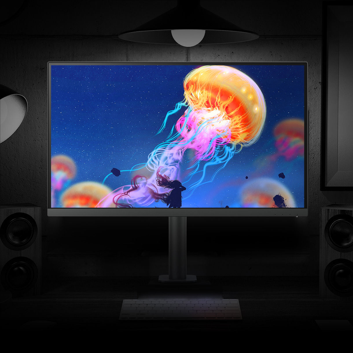 BenQ DesignVue Darkroom Mode adjusts image brightness and contrast for work in dark environments.