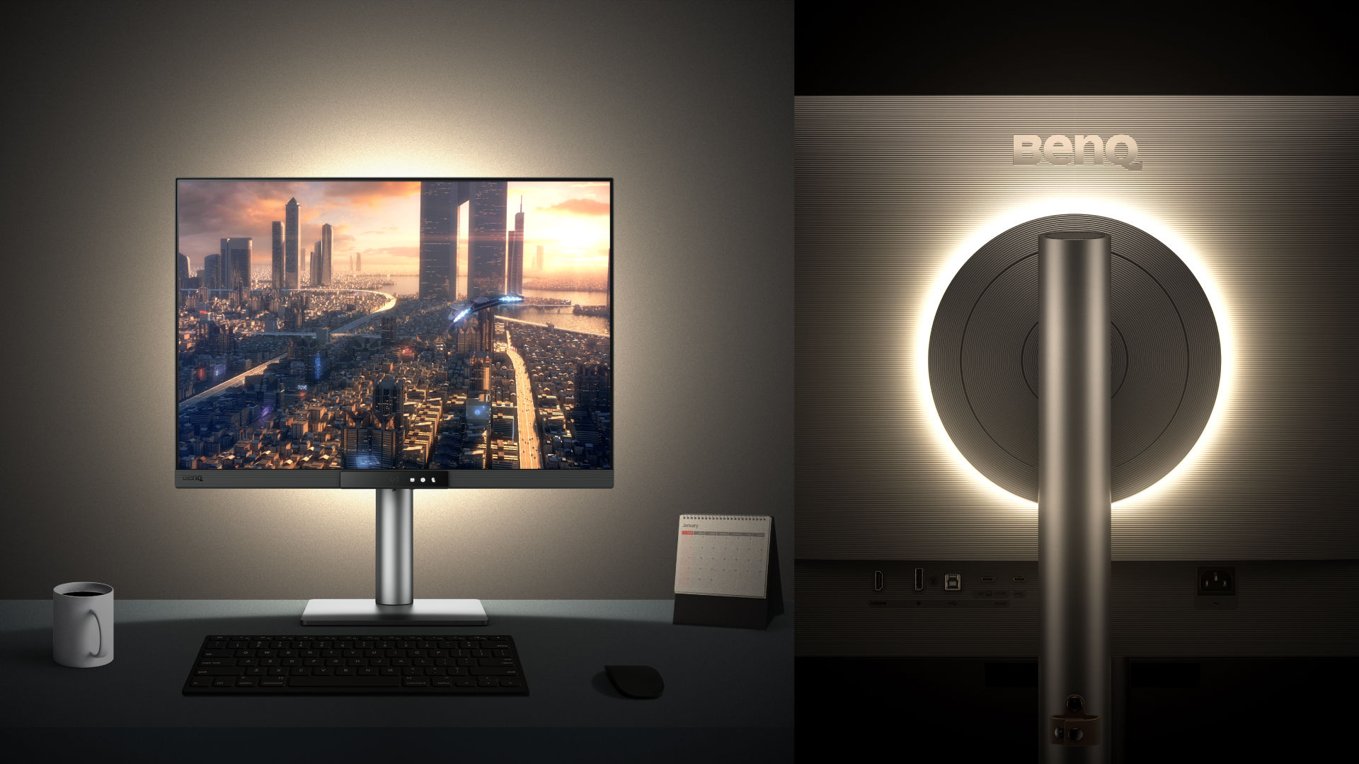 The BenQ Programming Series software caters to your needs with intuitive control of features like MoonHalo, Night Hours Protection, and KVM onscreen control. 