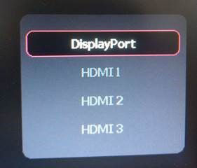 ESD input menu