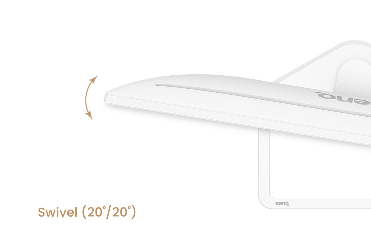 BenQ EW270Q allows you to be even more comfortable with tilt and swivel.