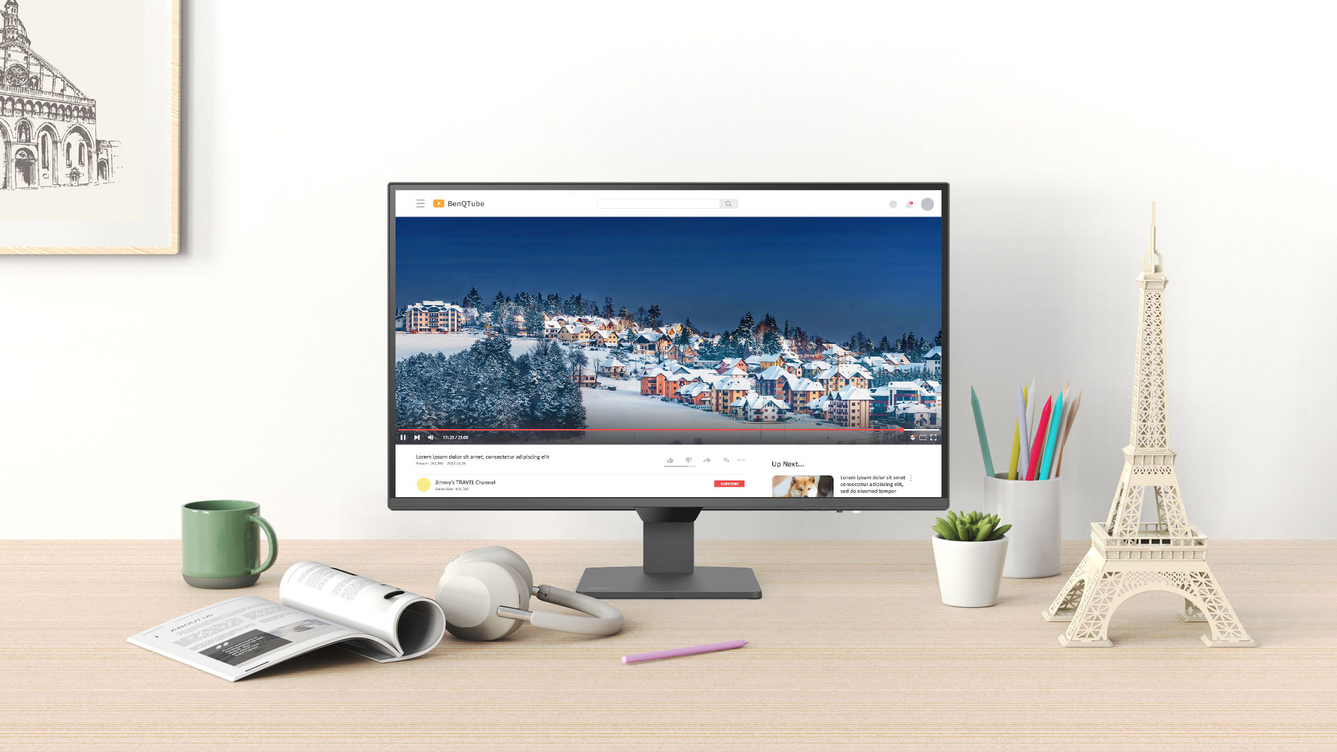 BenQ BL2790Q 配有明基智慧调光技术，在保持鲜艳色彩的同时舒适