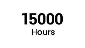 15,000 小时延长灯泡寿命