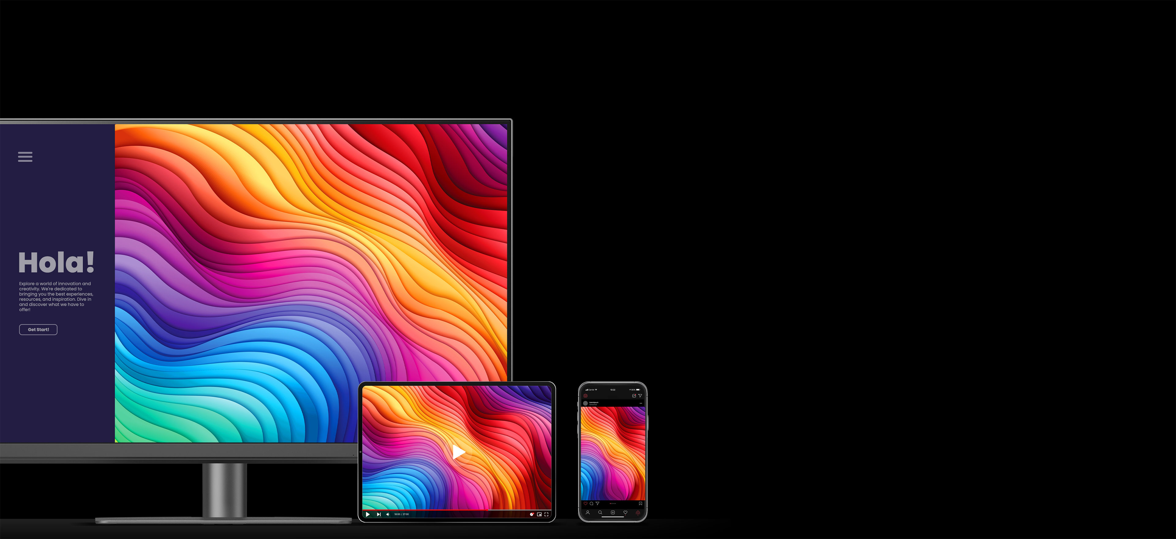 The P3 color gamut allows designers to accurately render a wider and richer range of colors