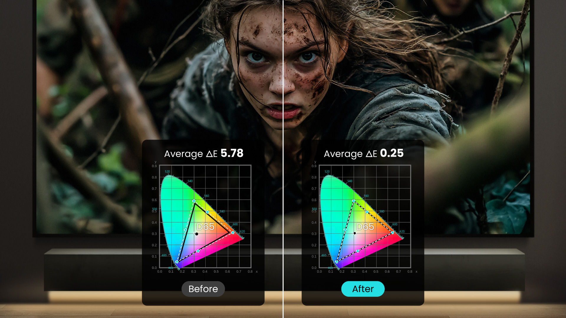 BenQ PMU professional color calibration service delta e less than 1 