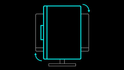 BenQ RD240Q has equipped with pivot for your body comfort