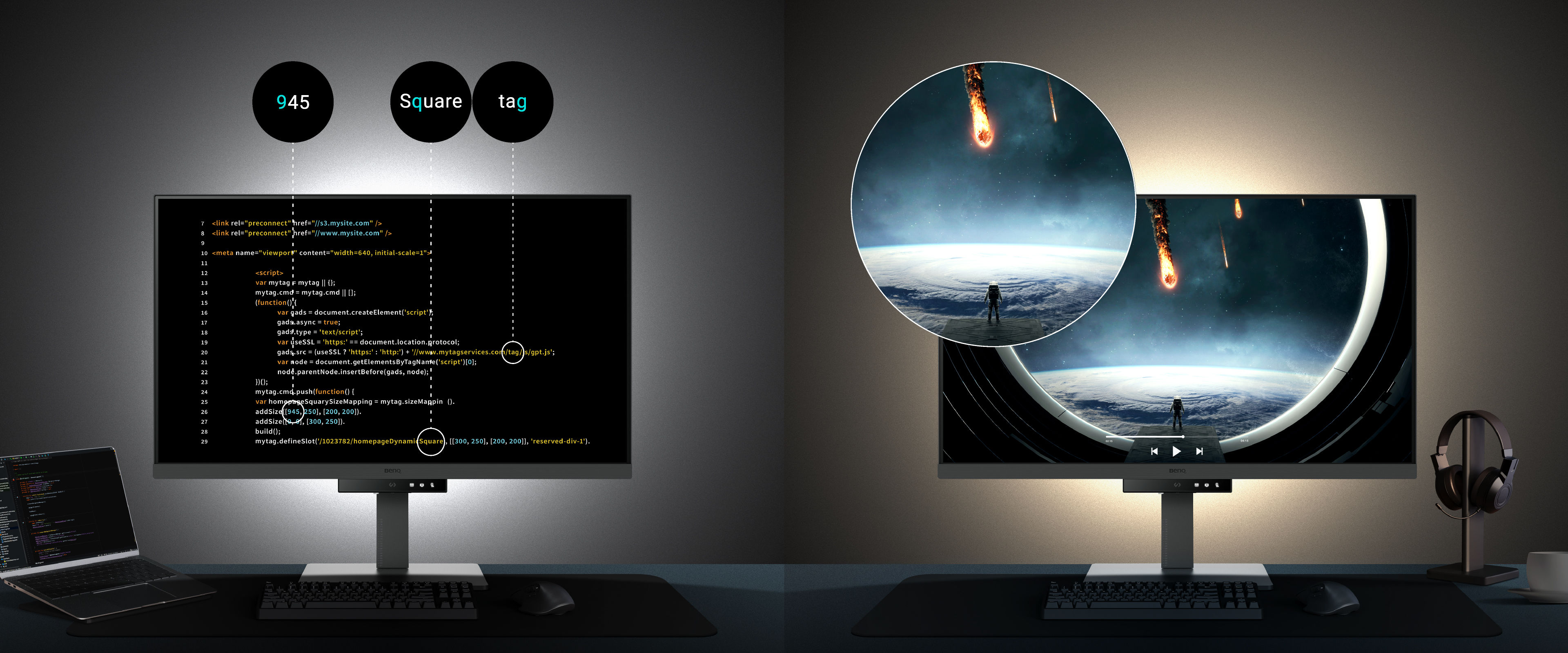 RD320U's 2000:1 Contrast Ratio for Clearer Code and Stunning Visuals