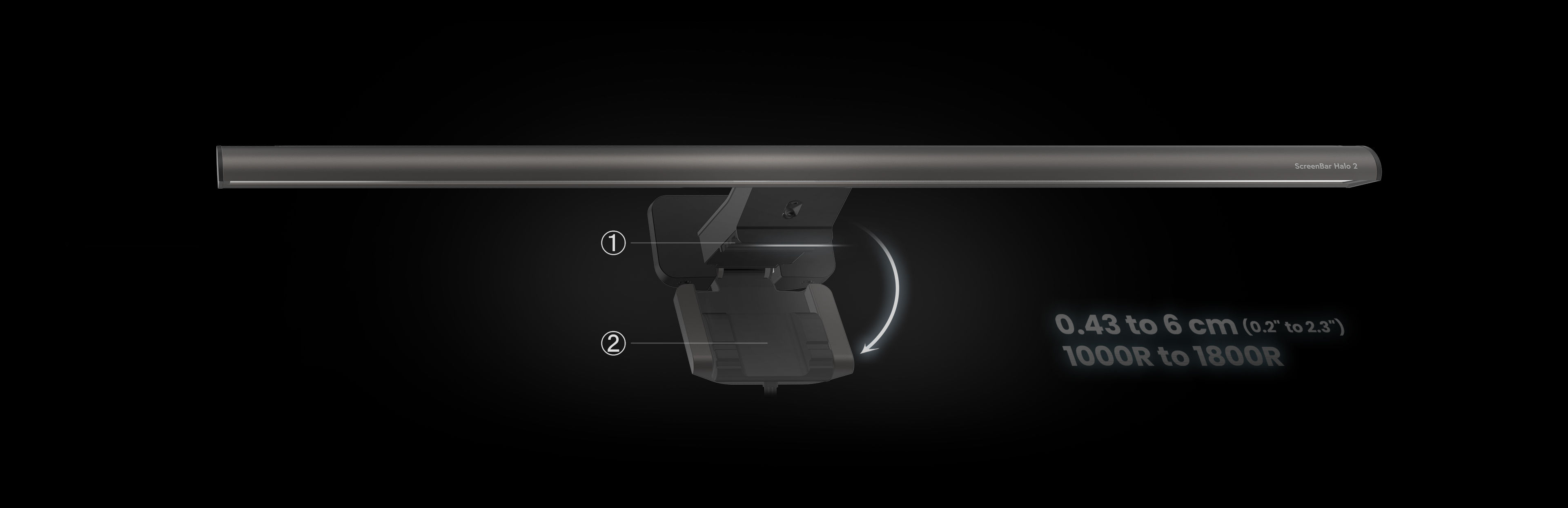 ScreenBar Halo2 螢幕智能掛燈 專利夾具設計