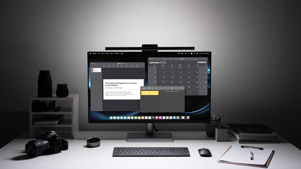 ScreenBar Halo2 螢幕智能掛燈三區控光、無線旋鈕100段調光、提供85