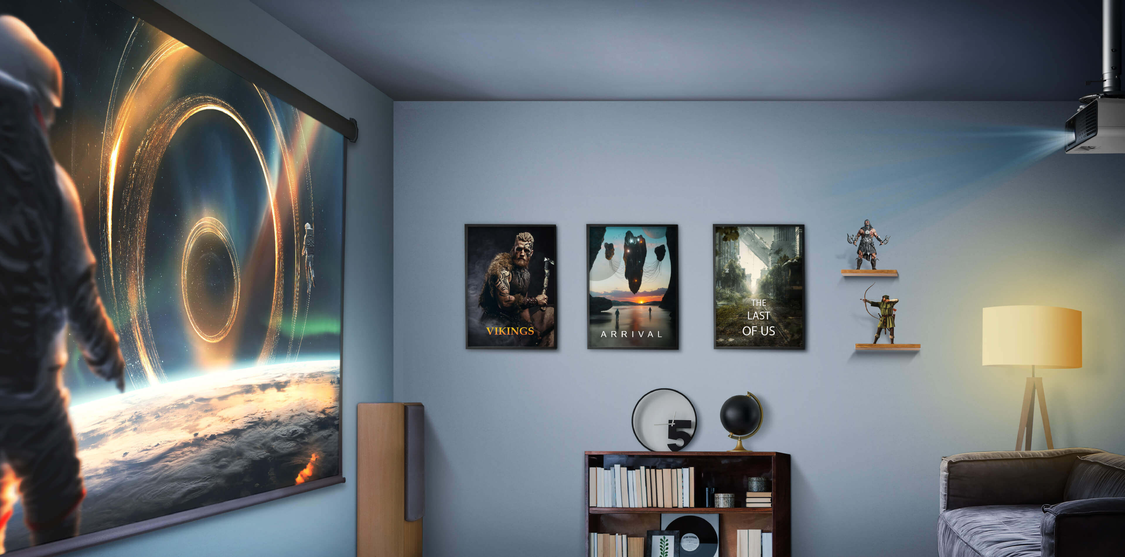 BenQ TK710 with flexible installation features for ceiling mount