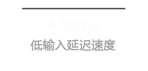 4.16 ms Lowest Input Lag