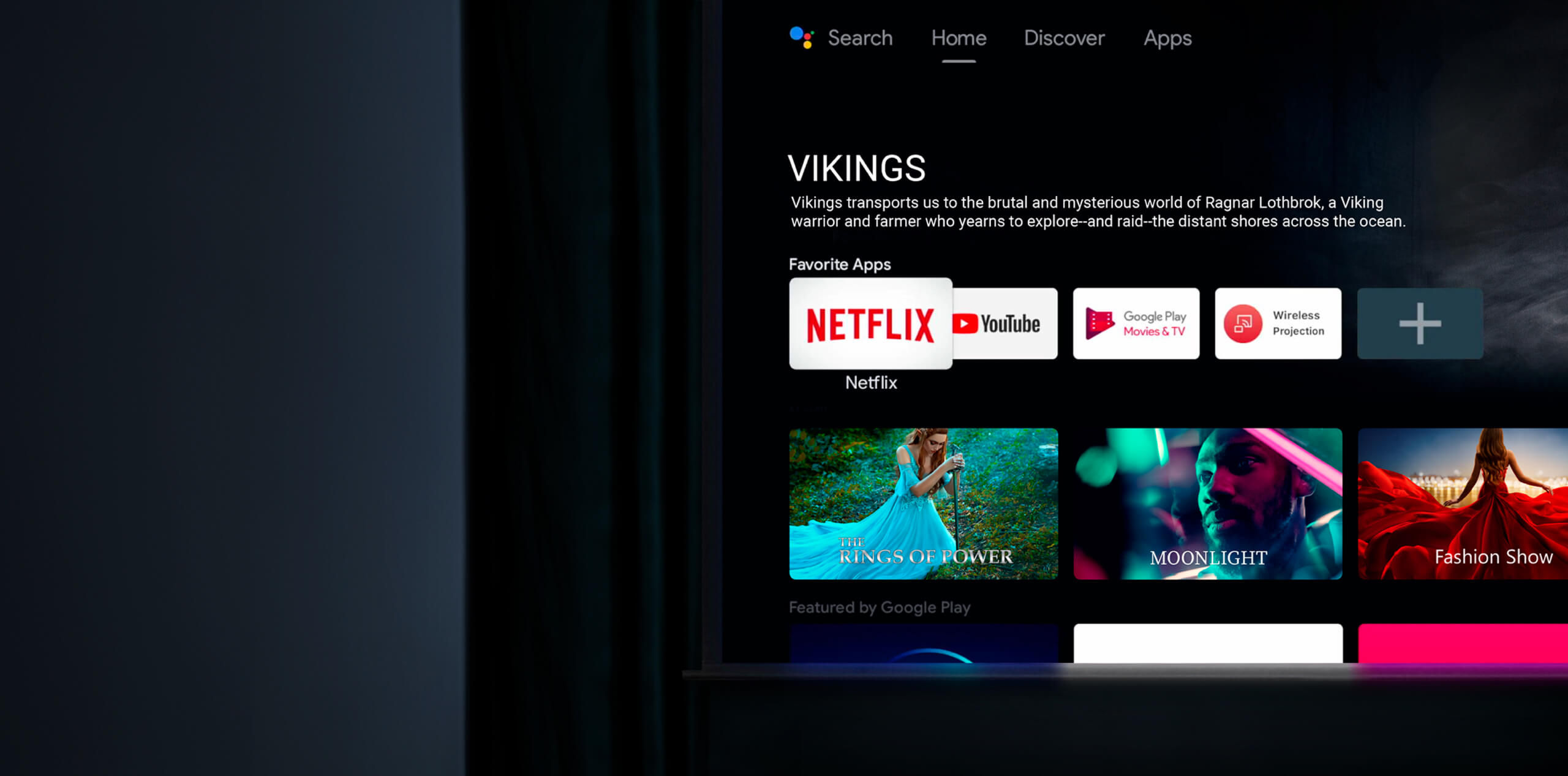 The BenQ W2720i smart home theater projector comes equipped with a built-in Android TV via a dongle