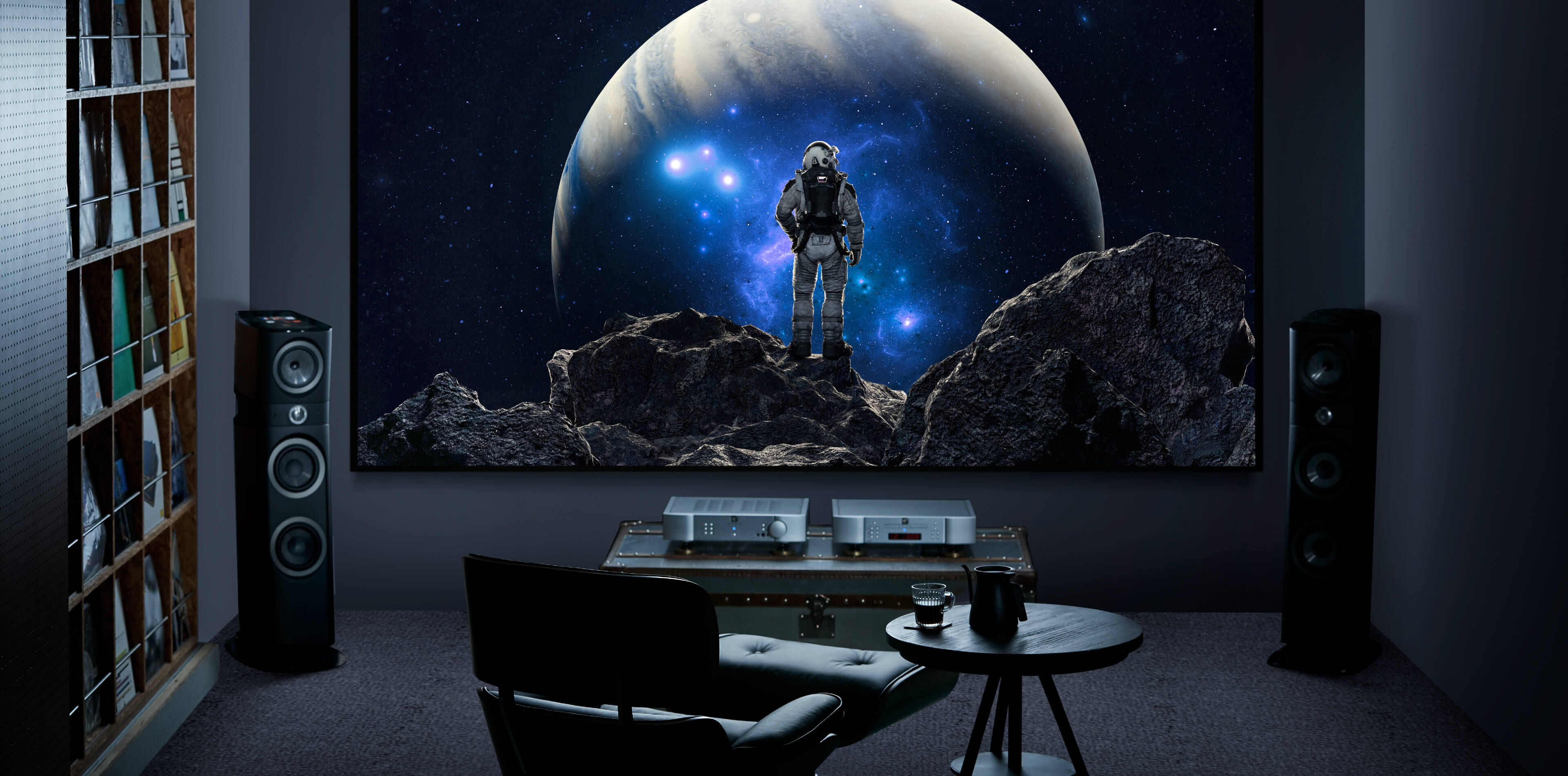 Featuring horizontal and vertical lens shift for flexible installation, adapting to any home theater setup with ease.